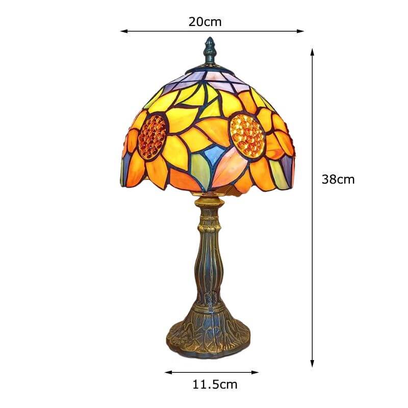 Abajur Tiffany Vitral Modelo Fleur