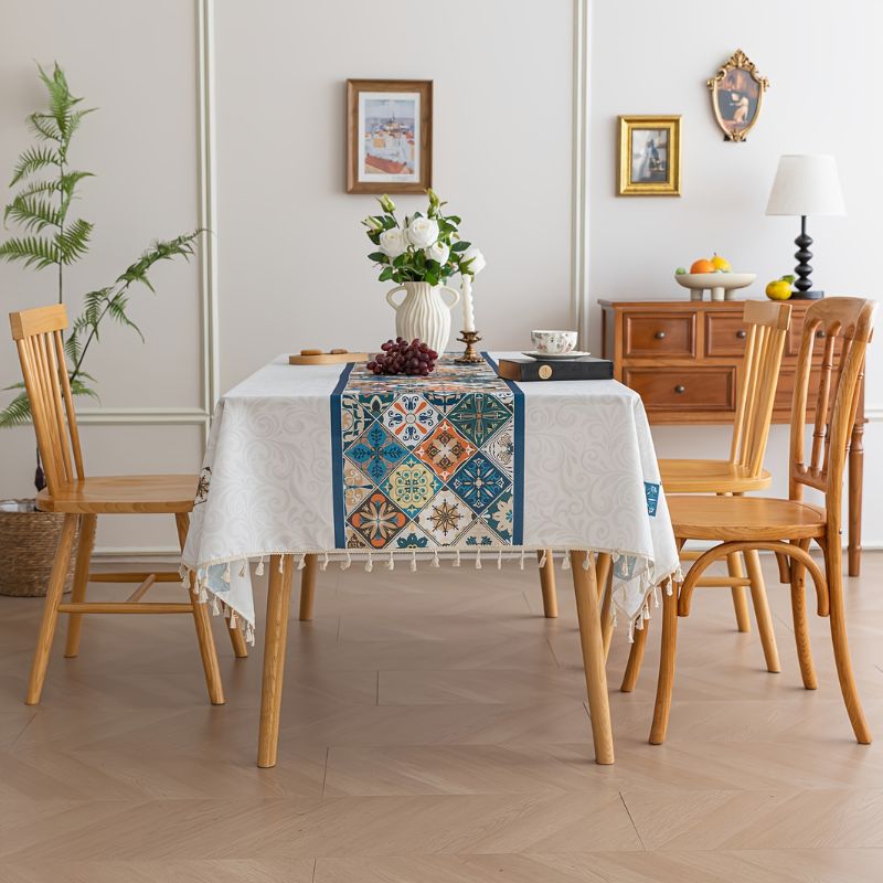 Toalha_de_Mesa_Boemia_Argyle_com_Borlas_Bege_6