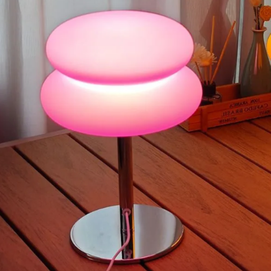 Abajur de Mesa Modelo Bauhaus Rosa