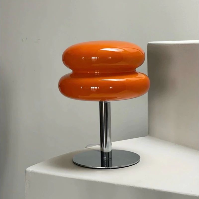 Abajur de Mesa Modelo Bauhaus Laranja
