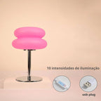 Abajur de Mesa Modelo Bauhaus Rosa