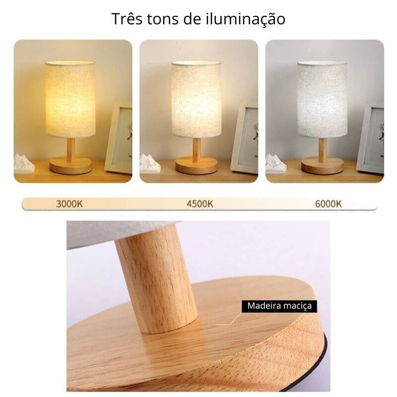 Abajur de Mesa Oriental Modelo Feng Shui