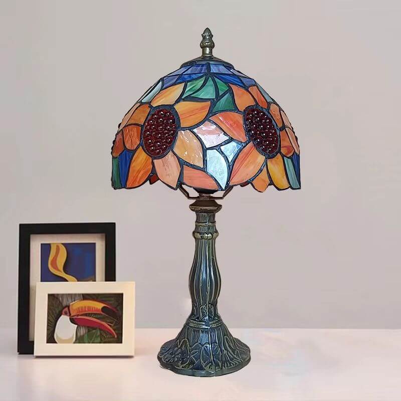 Abajur Tiffany Vitral Modelo Fleur