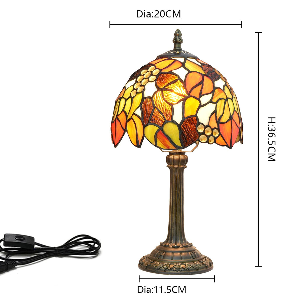 Abajur Vitral Estilo Tiffany Modelo Flora