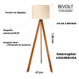 Abajur de Chão Modelo Siena