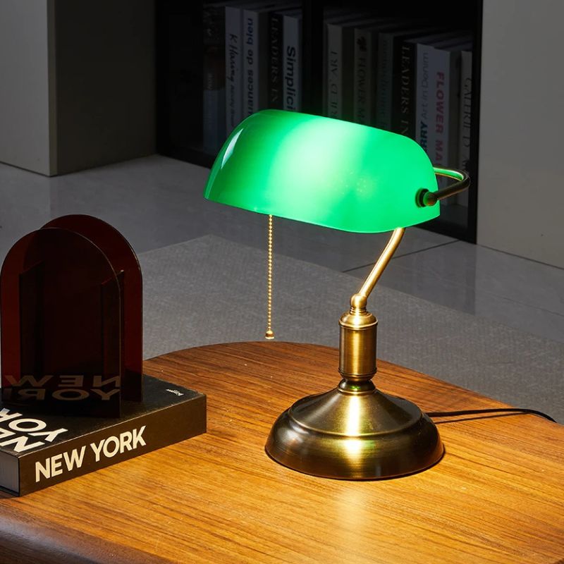 Abajur de Escritório Modelo Vintage Banker