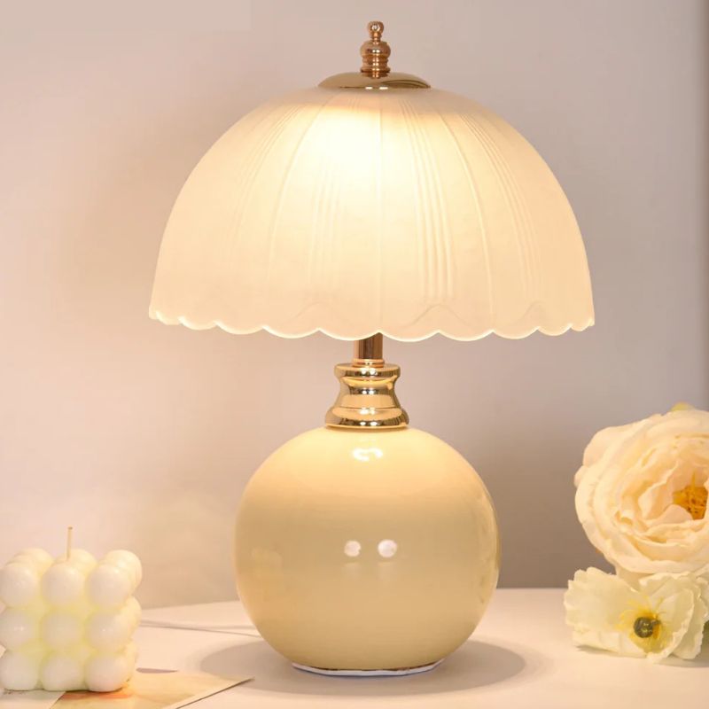 Abajur de Mesa Base Cerâmica Serenity