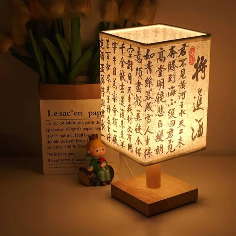 Abajur de Mesa Japonês Modelo Zen