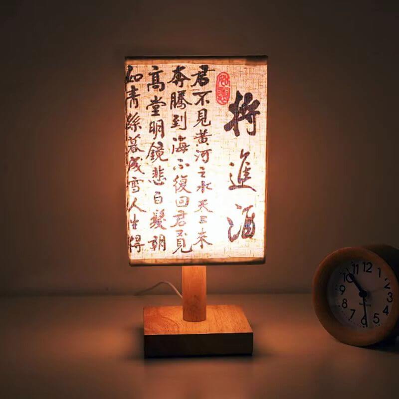 Abajur de Mesa Japonês Modelo Zen