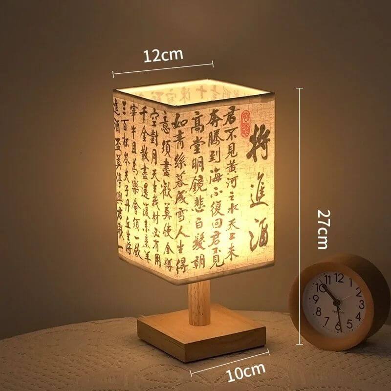 Abajur de Mesa Japonês Modelo Zen