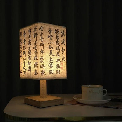 Abajur de Mesa Japonês Modelo Zen