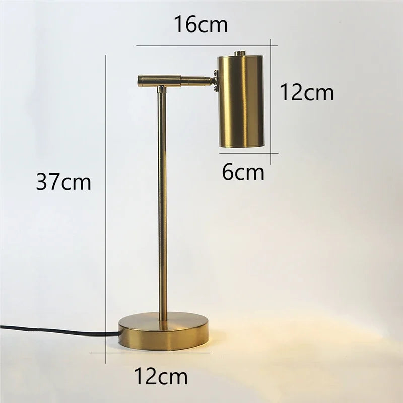 Abajur de Mesa Modelo Dourado Nordic