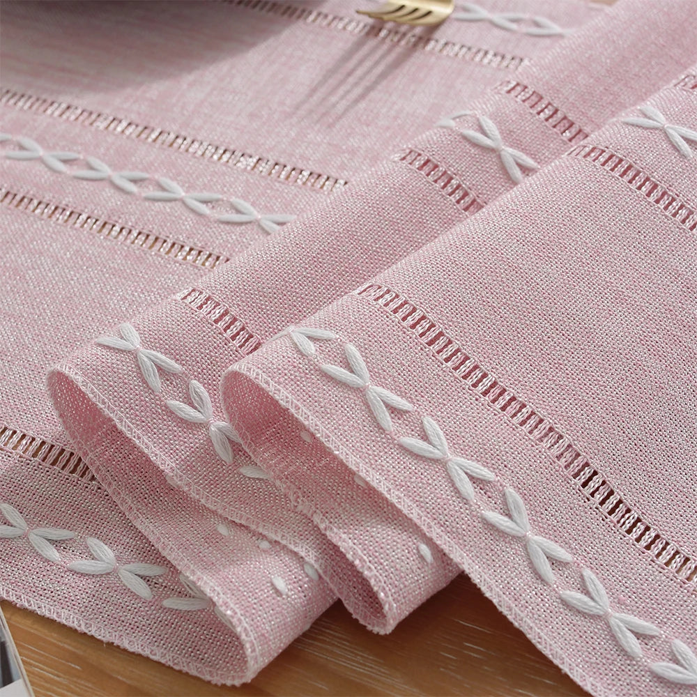 Caminho de Mesa Com Franjas Modelo Rustic