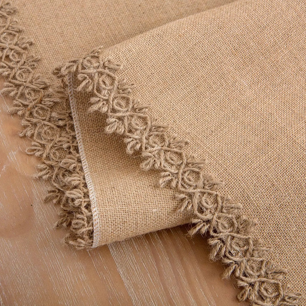 Caminho de Mesa Com Renda Modelo Terra