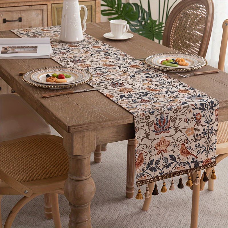 Caminho de Mesa Modelo Vintage Garden