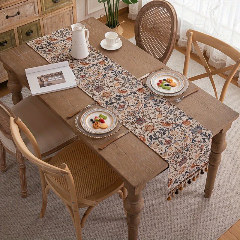 Caminho de Mesa Modelo Vintage Garden