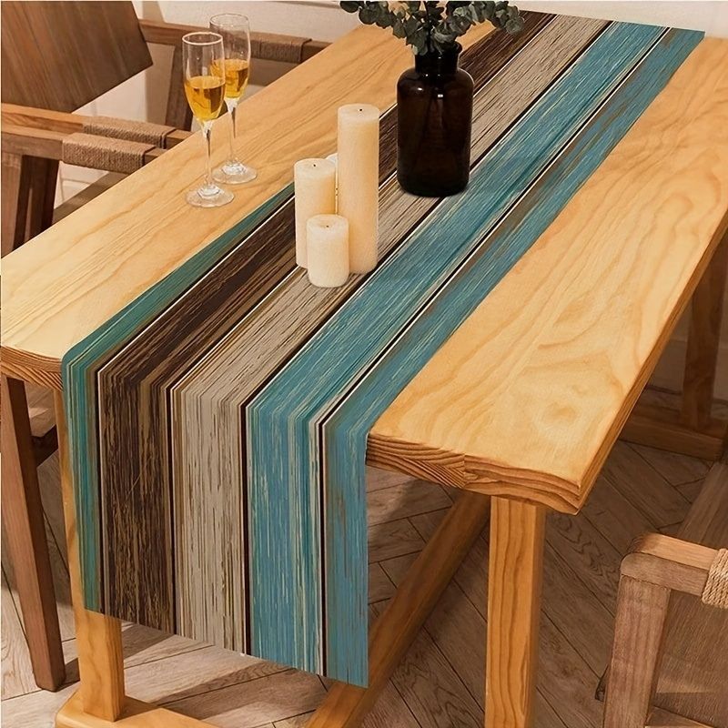 Caminho de Mesa e Jogo Americano Modelo Rustic Green