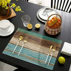 Caminho de Mesa e Jogo Americano Modelo Rustic Green