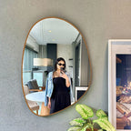 Espelho Orgânico 60x40 Decoração Sala Quarto Banheiro