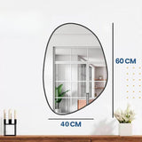 Espelho Orgânico 60x40 Decoração Sala Quarto Banheiro