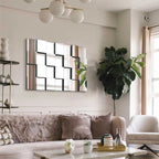 Espelho de Parede Decorativo 3D Mosaico