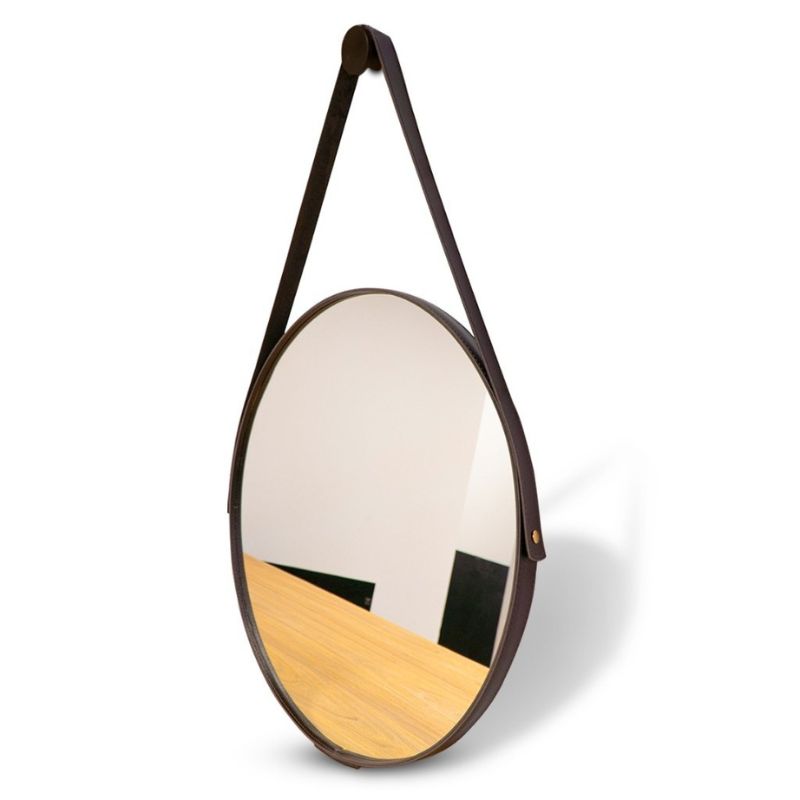 Espelho_de_Parede_Redondo_com_Alca_de_Couro_Café_1