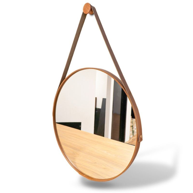 Espelho_de_Parede_Redondo_com_Alca_de_Couro_Caramelo_1