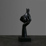 Estátua Abstrata de Resina Luxo Moderno