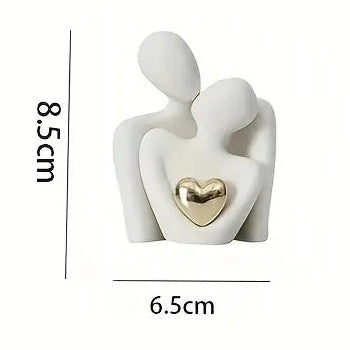 Estátua Decorativa Modelo Casal Romântico