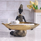 Estatua_Decorativa_Modelo_Menina_Africana_com_Prato_Dourado_5