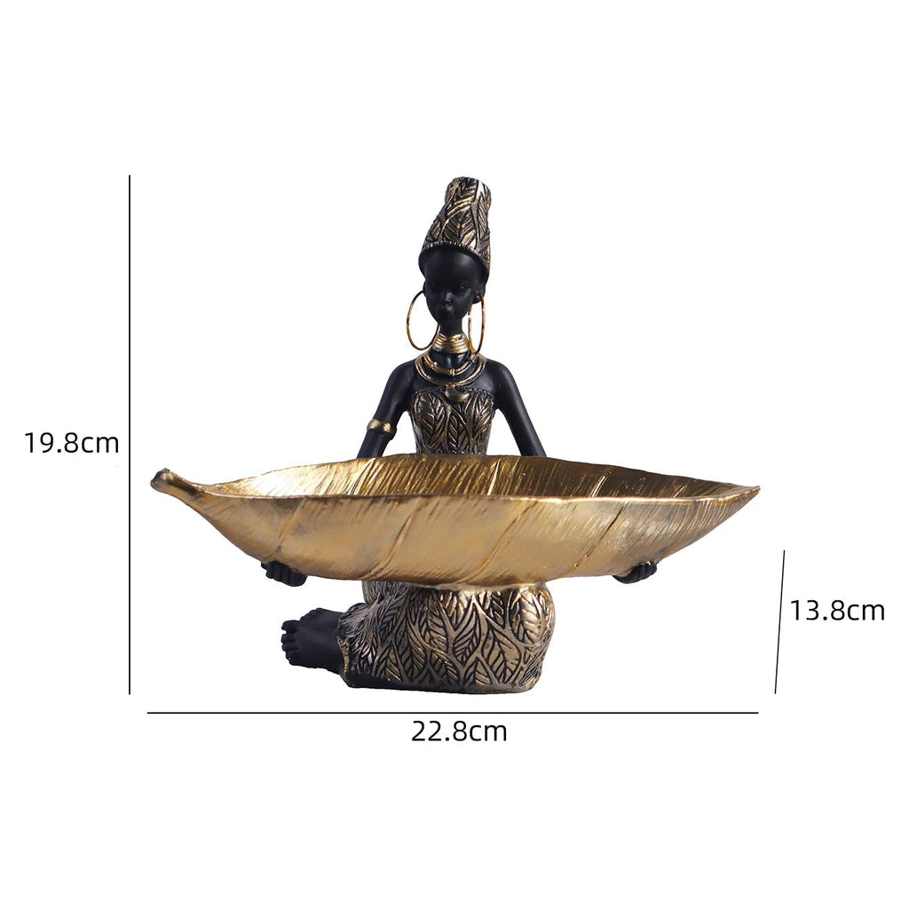 Estatua_Decorativa_Modelo_Menina_Africana_com_Prato_Dourado_6