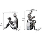 Estátua Decorativa Moderna Suporte de Livros em Cerâmica