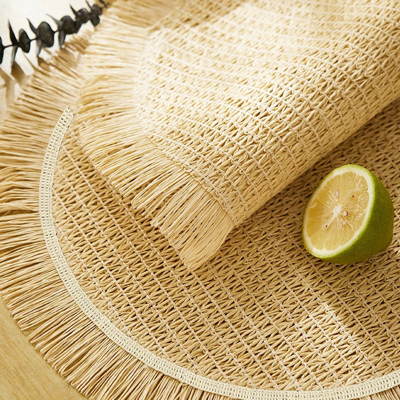 Jogo Americano Redondo Modelo Bohemian