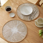 Jogo Americano Redondo Modelo Boho