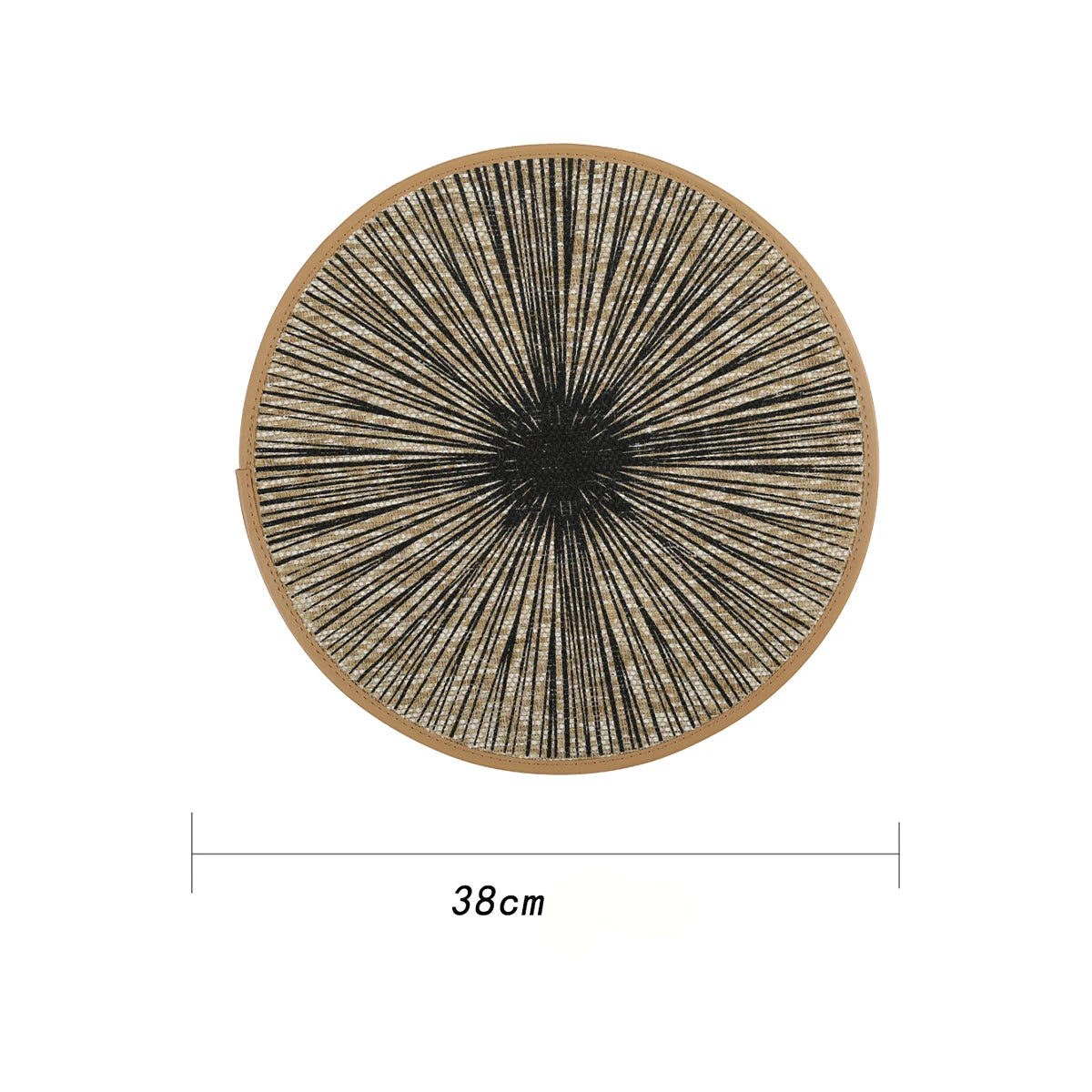 Jogo Americano Redondo Modelo Boho