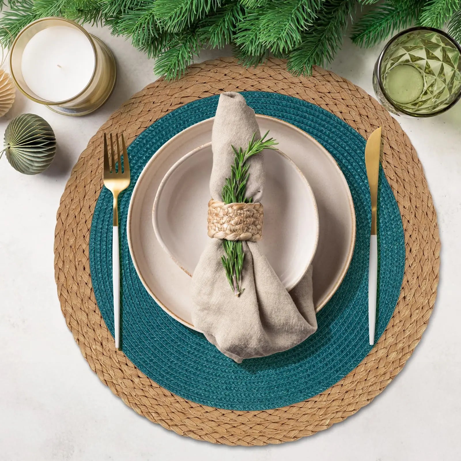 Jogo Americano Redondo Modelo Fusion