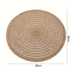 Jogo Americano Redondo Modelo Juta