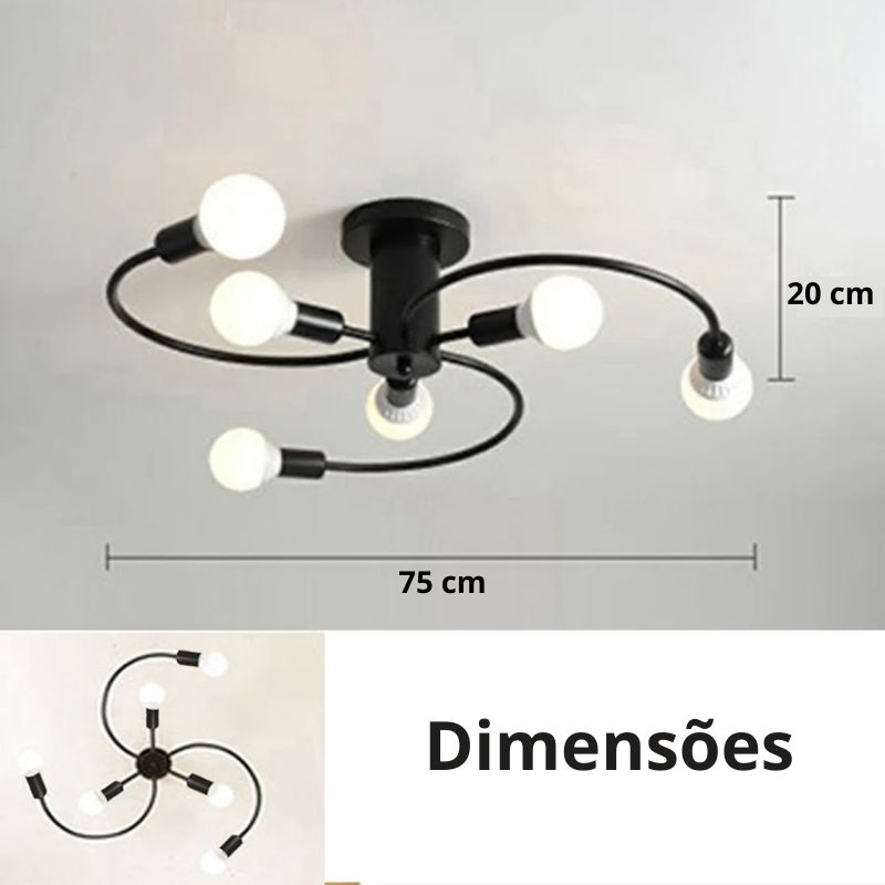 Luminária de Teto Modelo Circle