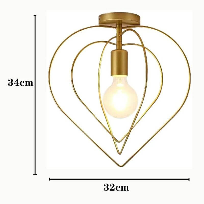 Lustre Dourado Modelo Harmony