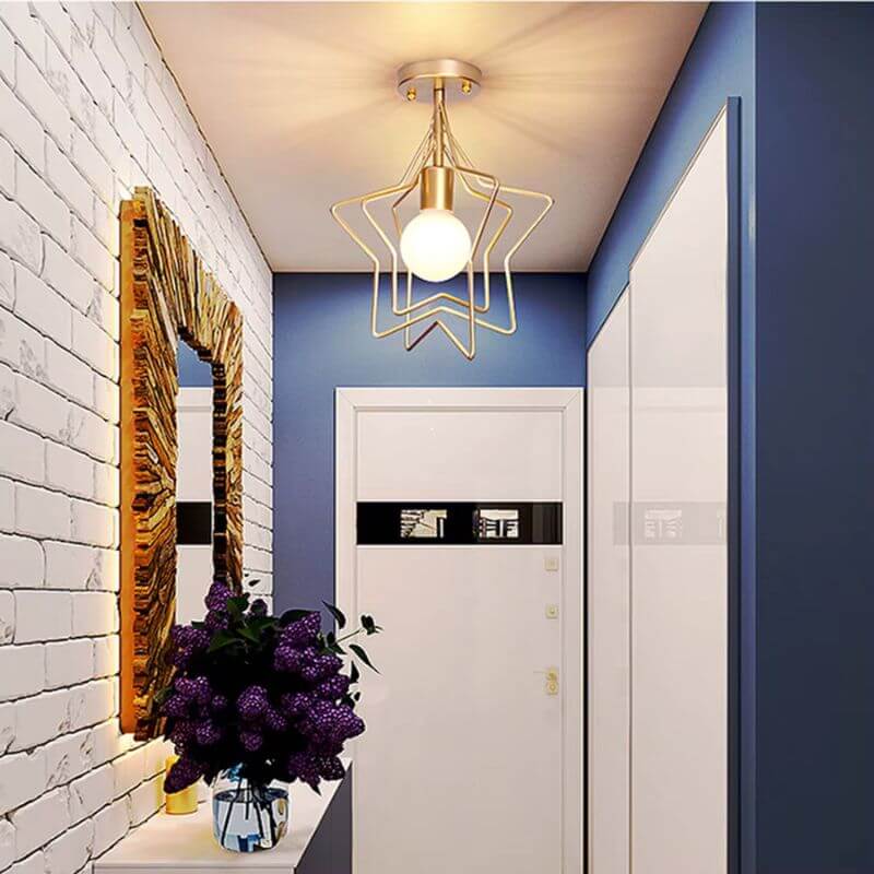 Lustre Dourado Modelo Harmony