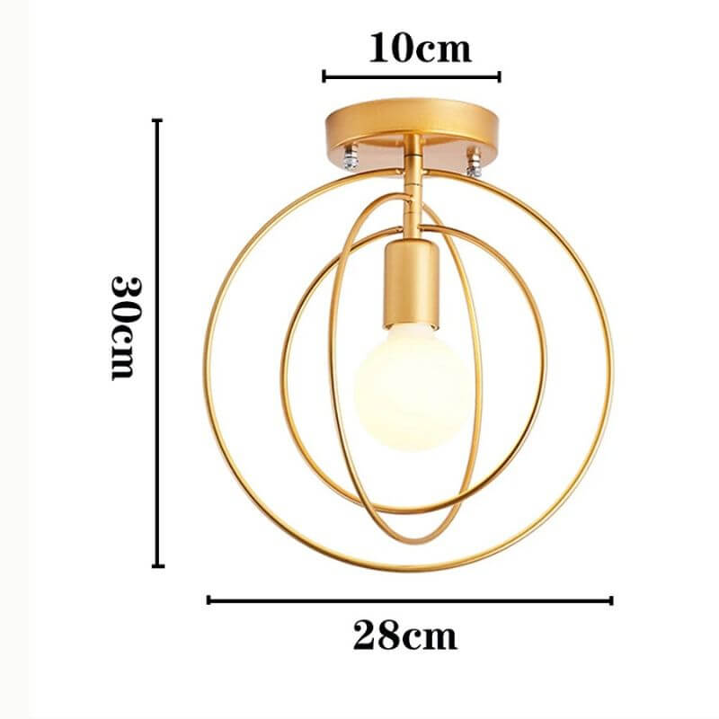Lustre Dourado Modelo Harmony