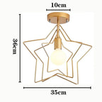 Lustre Dourado Modelo Harmony