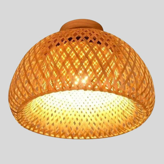 Lustre de Malha de Bambu Modelo Kendari
