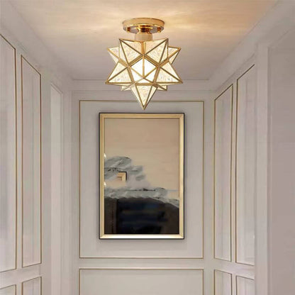 Lustre de Vidro Modelo Star