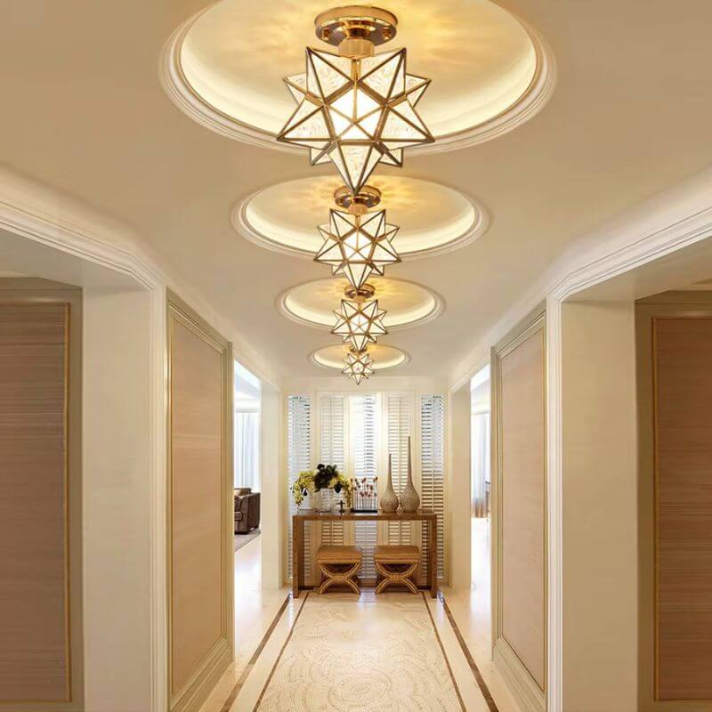 Lustre de Vidro Modelo Star