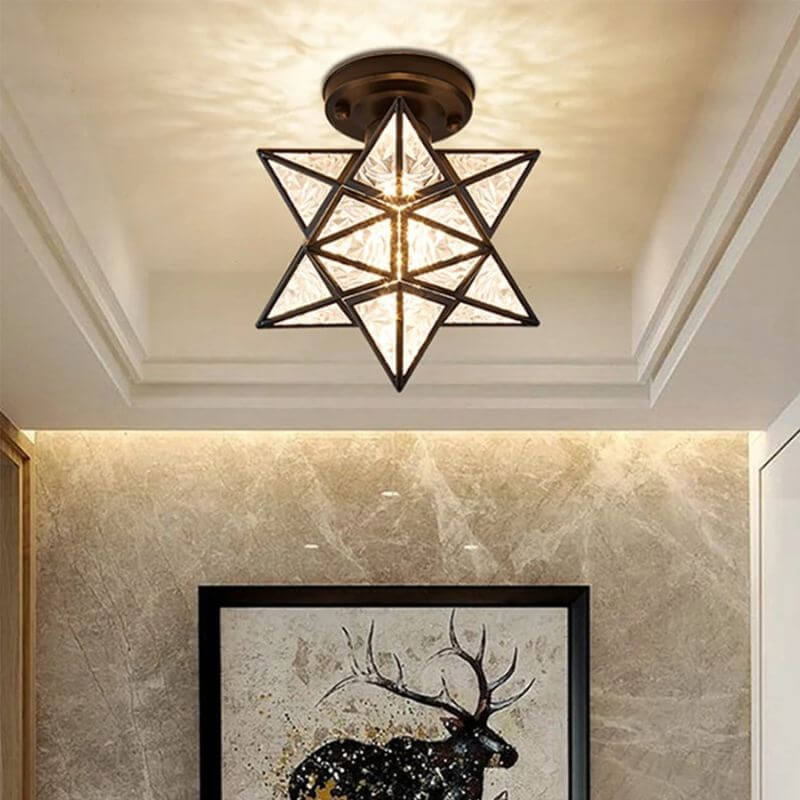 Lustre de Vidro Modelo Star