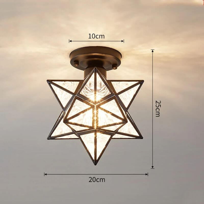 Lustre de Vidro Modelo Star