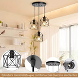 Lustre Pendente Minimalista Modelo Skadi