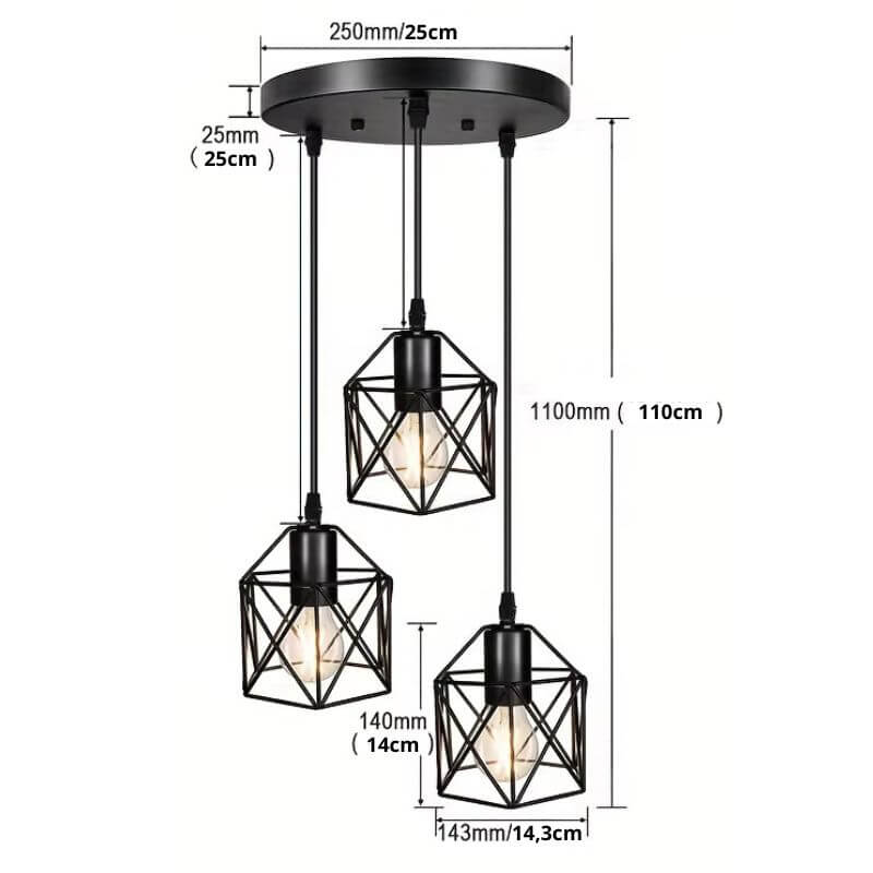Lustre Pendente Minimalista Modelo Skadi