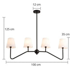 Lustre Industrial de Ferro Forjado com Estilo Moderno